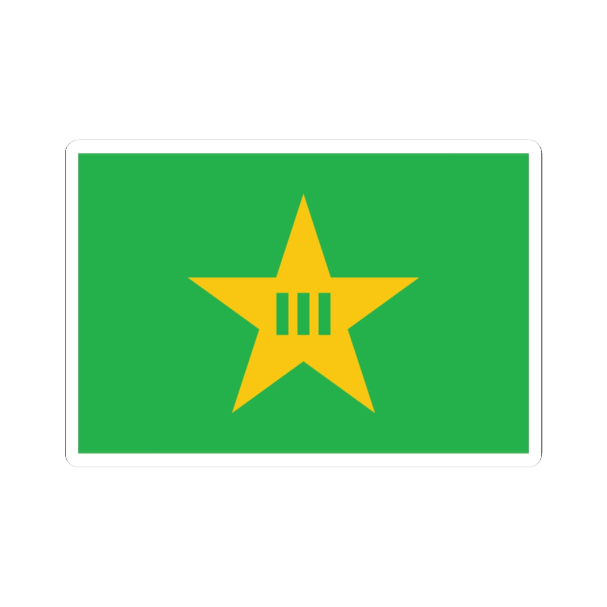 Flag of Okawa Kochi (Japan) STICKER Vinyl Kiss-Cut Decal