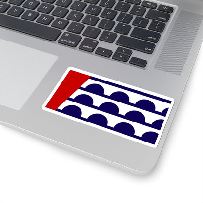 Flag of Des Moines, Iowa - STICKER Vinyl Kiss-Cut Decal