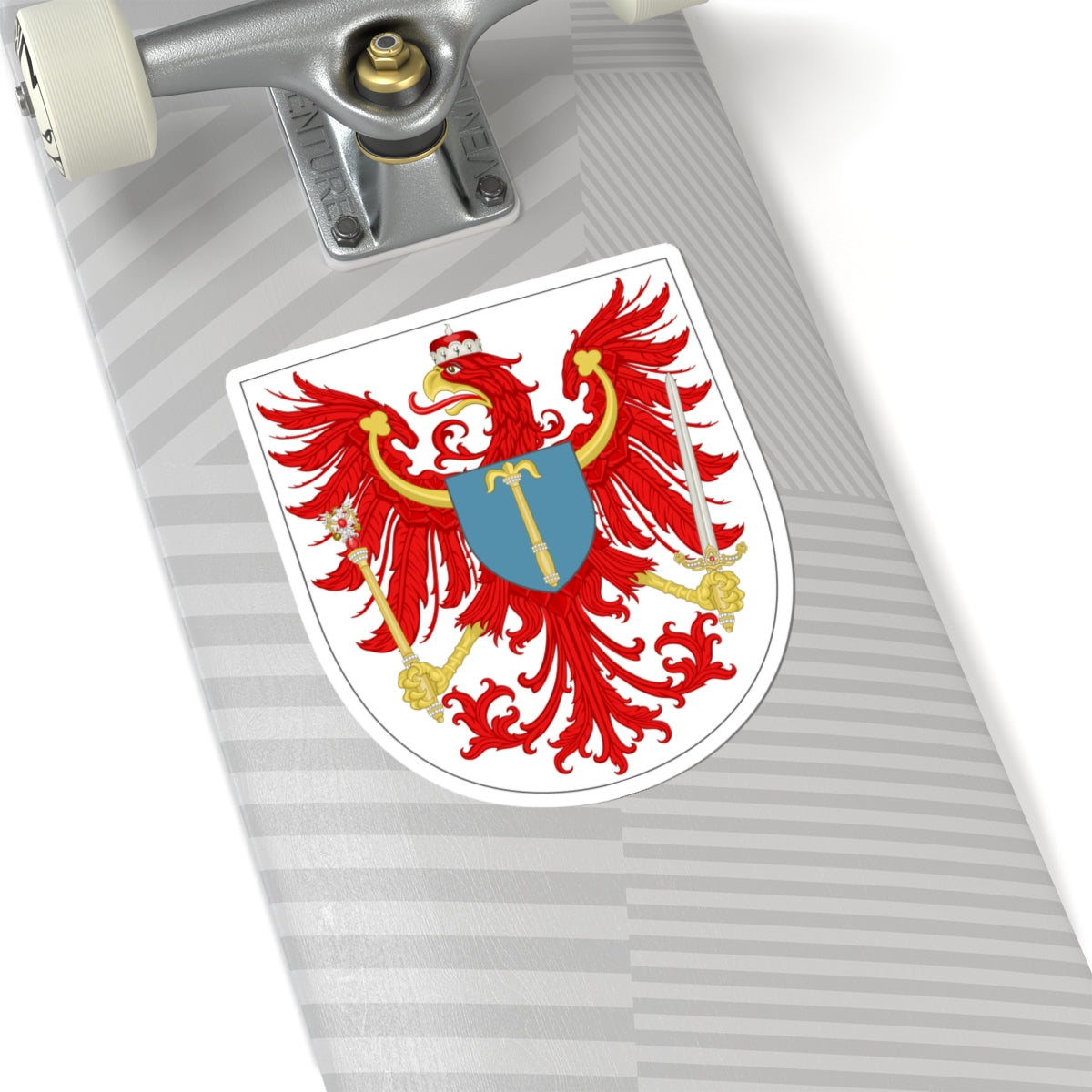 Arms of Brandenburg (Denmark) (Coat of Arms) STICKER Vinyl Kiss-Cut Decal