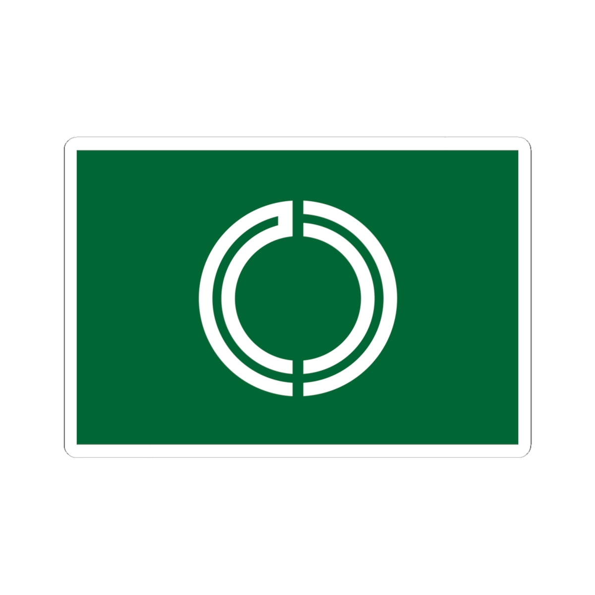 Flag of Rikubetsu Hokkaido (Japan) STICKER Vinyl Kiss-Cut Decal