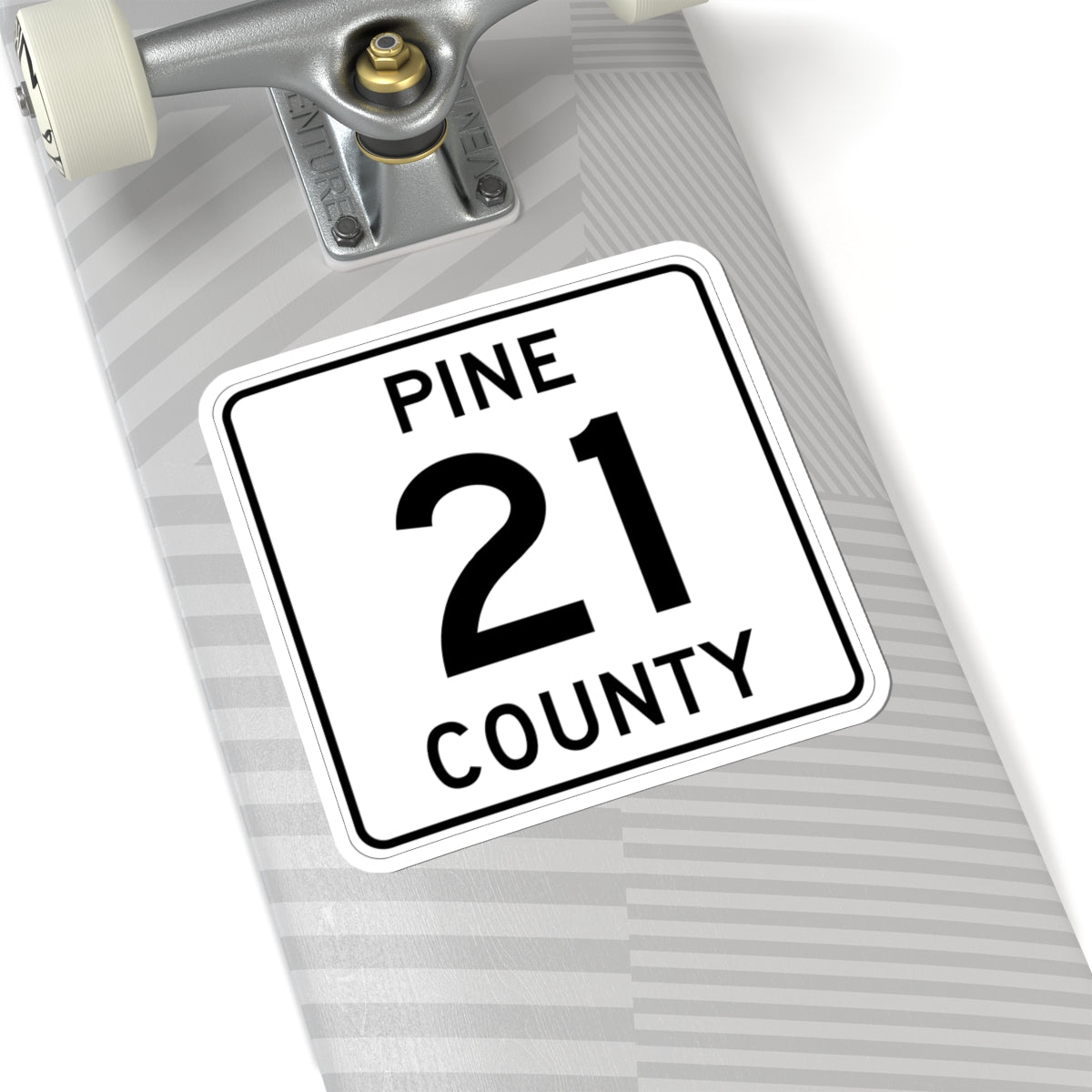 Pine County Route 21 MN (Minnesota) (Road Sign) STICKER Vinyl Kiss-Cut Decal