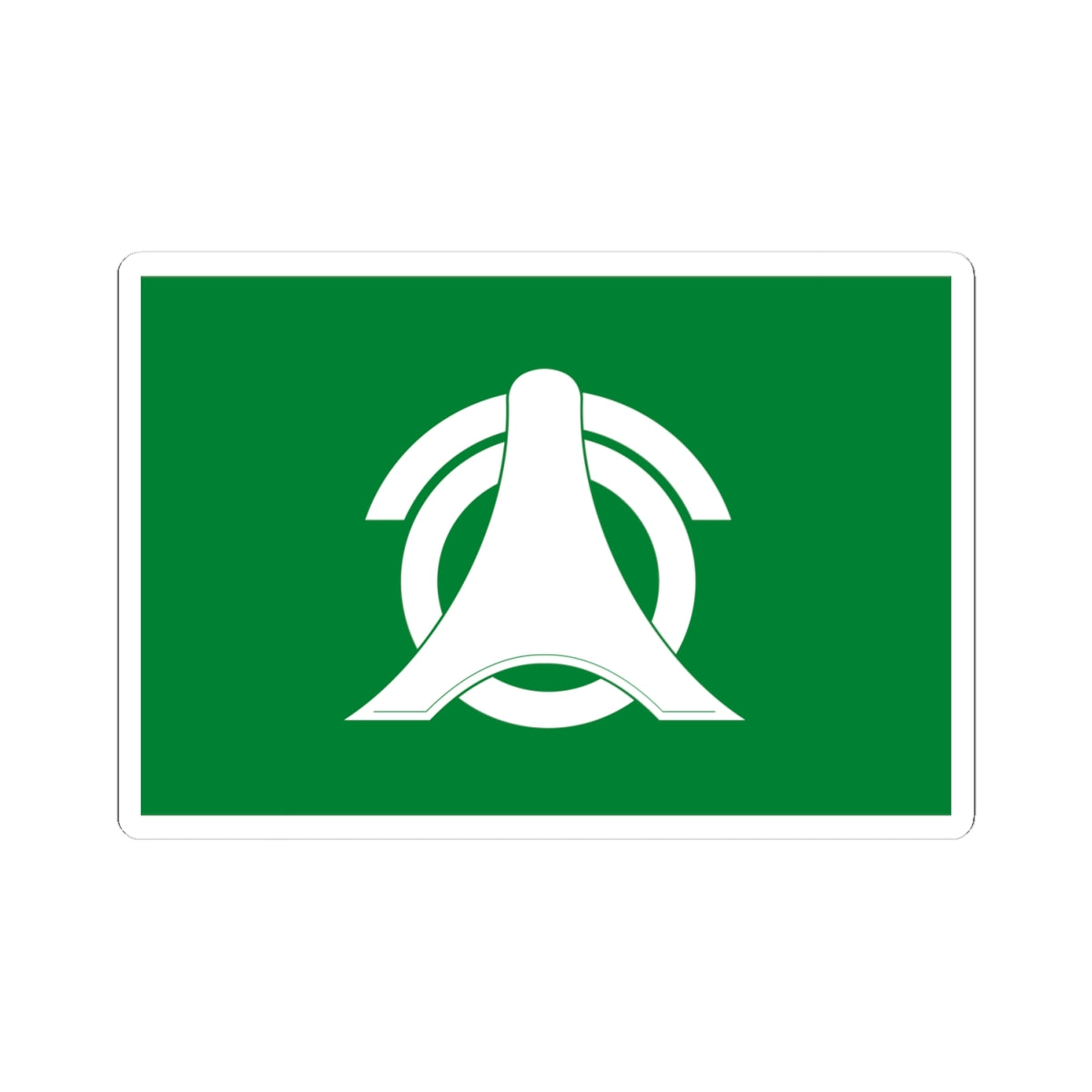 Flag of Nishiokoppe Hokkaido (Japan) STICKER Vinyl Kiss-Cut Decal