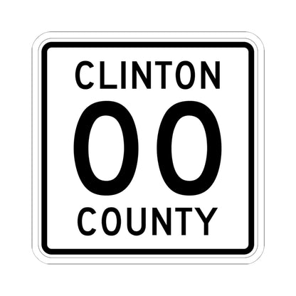 County Road square template (Minnesota) (Road Sign) STICKER Vinyl Kiss-Cut Decal
