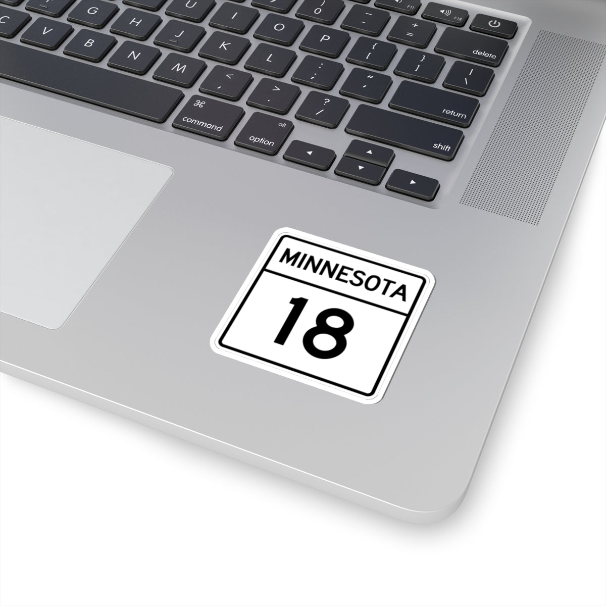 MN-18 1948 (Minnesota) (Road Sign) STICKER Vinyl Kiss-Cut Decal