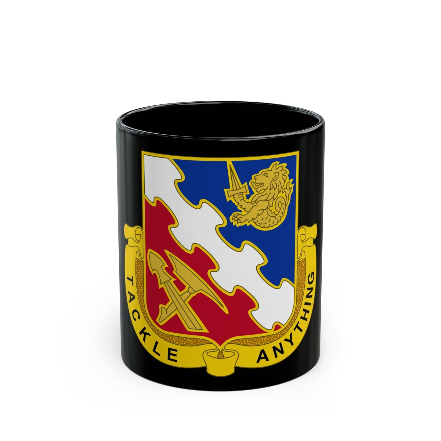 863 Engineer Battalion (U.S. Army) Black Coffee Mug-11oz-The Sticker Space