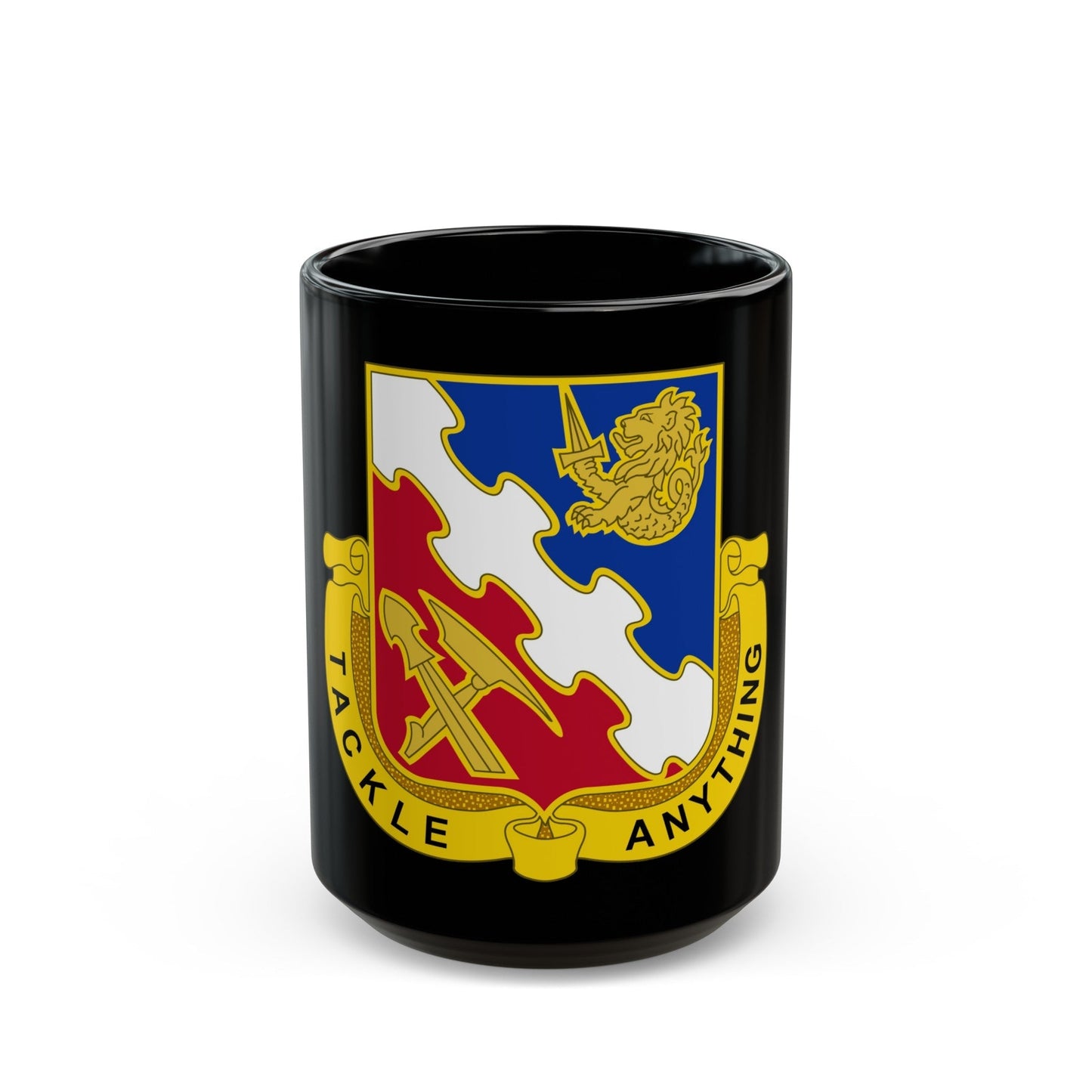 863 Engineer Battalion (U.S. Army) Black Coffee Mug-15oz-The Sticker Space