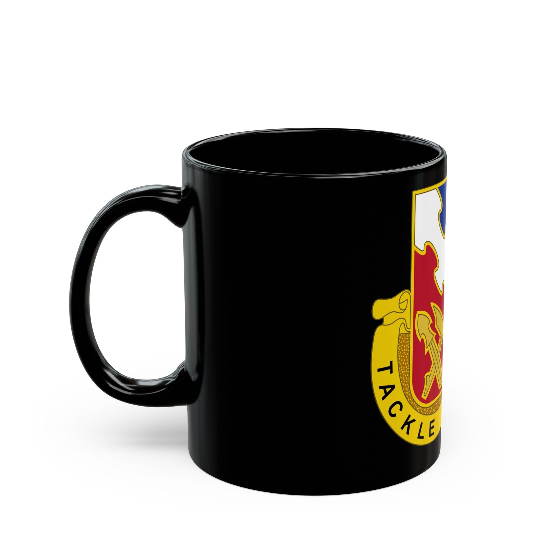 863 Engineer Battalion (U.S. Army) Black Coffee Mug-The Sticker Space