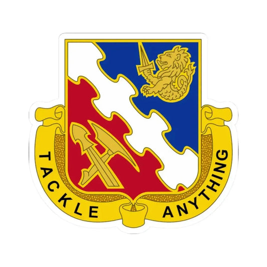 863 Engineer Battalion (U.S. Army) STICKER Vinyl Kiss-Cut Decal 2 Inch White - The Sticker Space