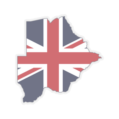 Flag map of Bechuanaland 1885-1966 (Botswana) STICKER Vinyl Kiss-Cut Decal
