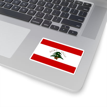 Former Flag of the Lebanese Army (Lebanon) STICKER Vinyl Kiss-Cut Decal