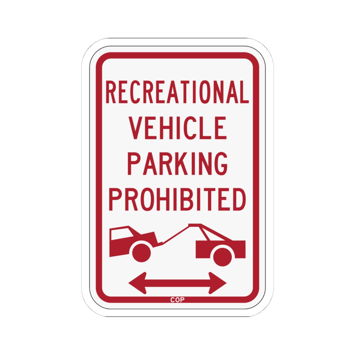 PBOT Road sign P1957D (Oregon) (Road Sign) STICKER Vinyl Kiss-Cut Decal