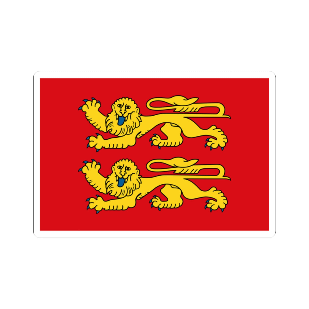 Flag of Normandie (France) STICKER Vinyl Kiss-Cut Decal