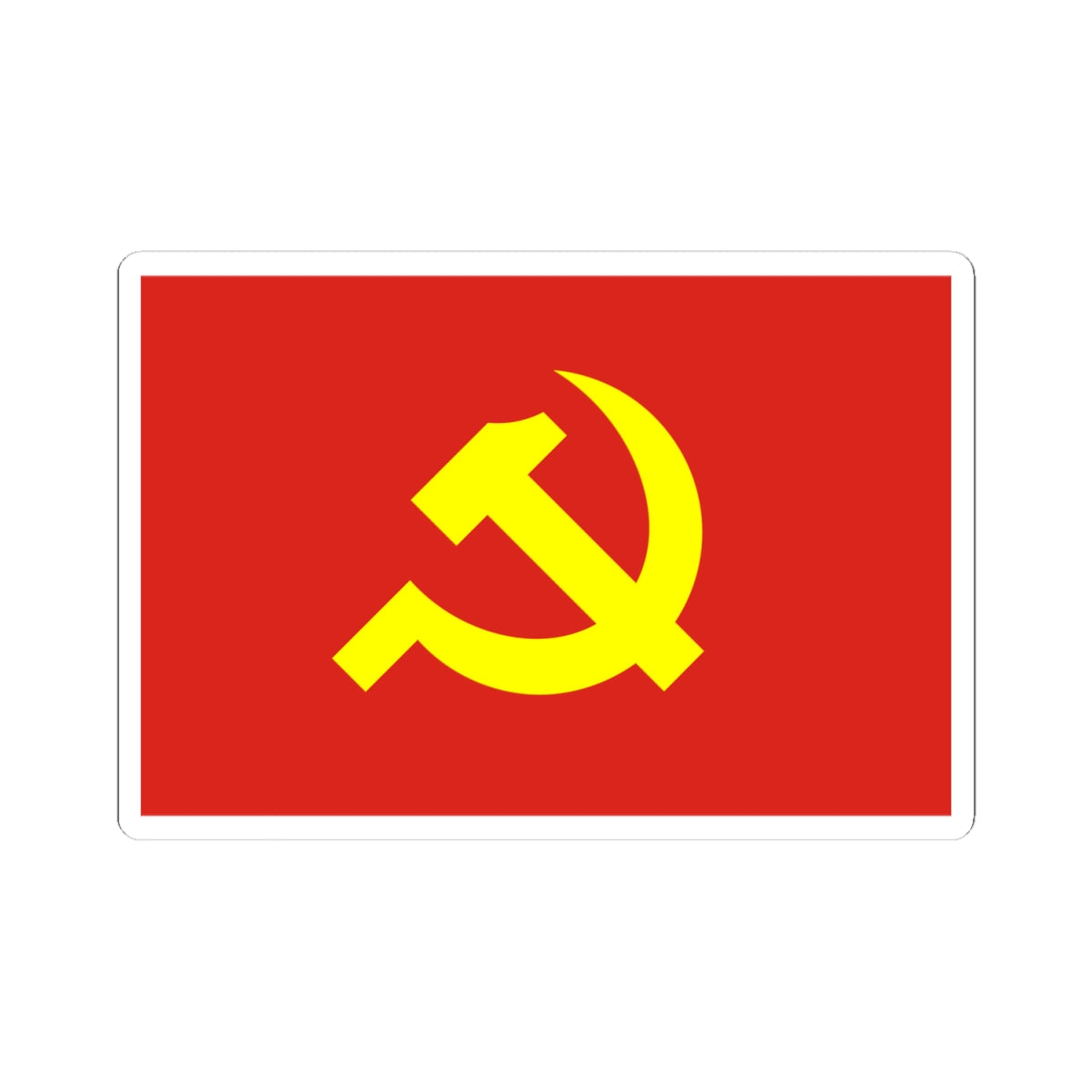 Flag of the Communist Party of Vietnam (Vietnam) STICKER Vinyl Kiss-Cut Decal