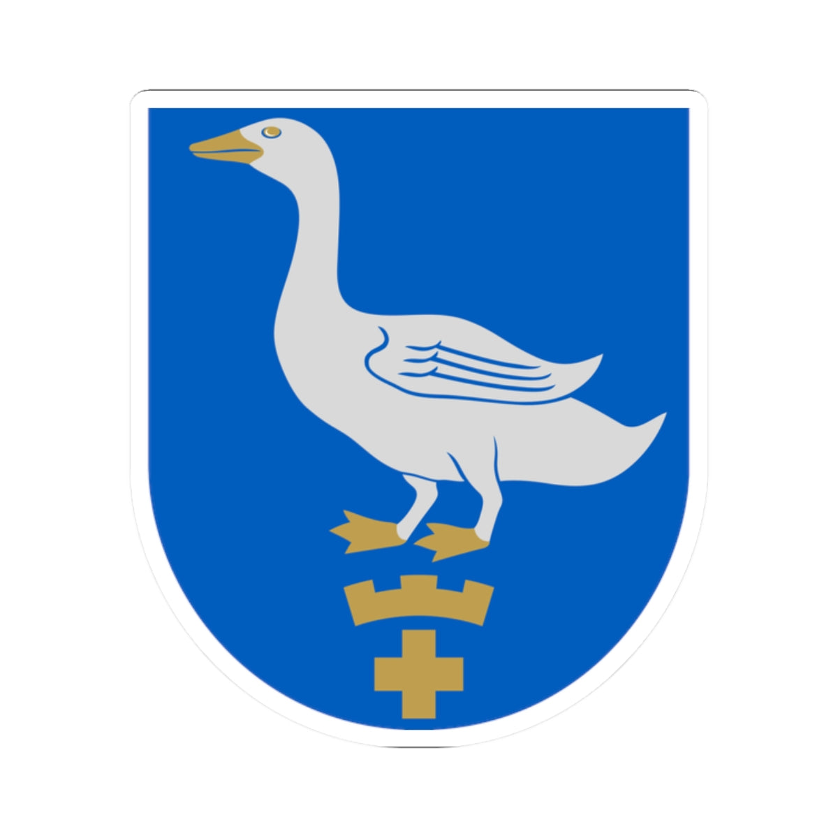 Pyhäjoki.vaakuna (Finland) (Coat of Arms) STICKER Vinyl Kiss-Cut Decal