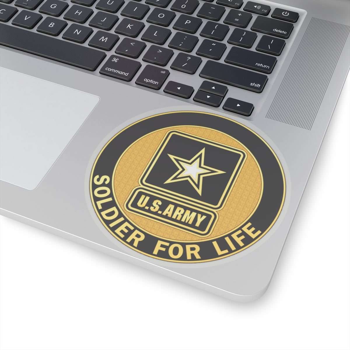 Soldier for Life Lapel Button (U.S. Army) STICKER Vinyl Kiss-Cut Decal