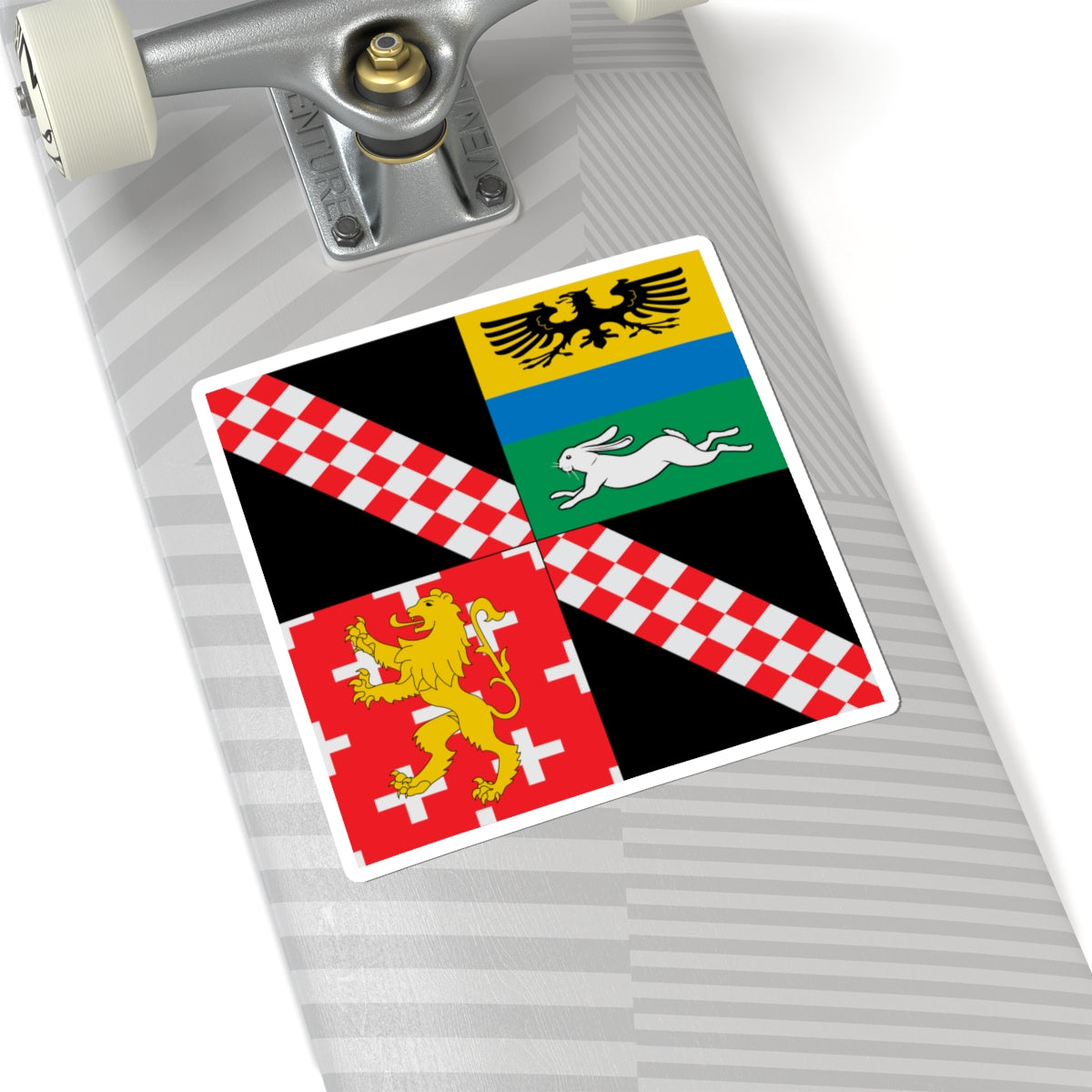 Flag of Mauro-Giuseppe Lepori (Switzerland) STICKER Vinyl Kiss-Cut Decal