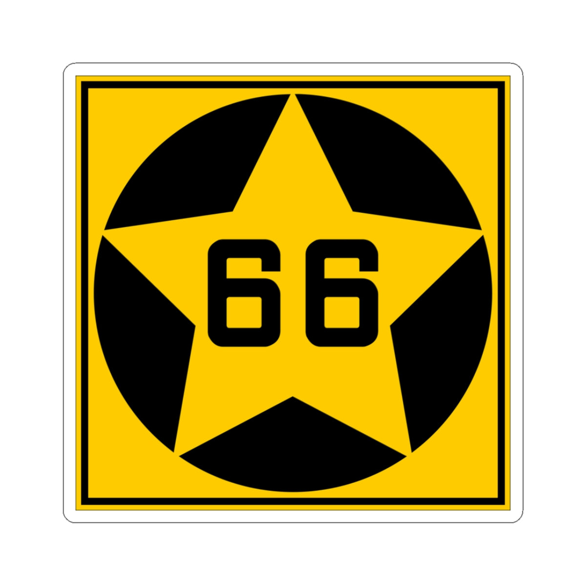 MN-66 1920 (Minnesota) (Road Sign) STICKER Vinyl Kiss-Cut Decal