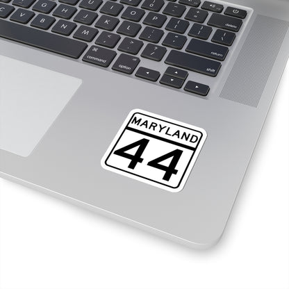 MD Route 44 (Maryland) (Road Sign) STICKER Vinyl Kiss-Cut Decal
