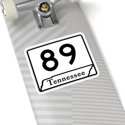 Tennessee 89 (Tennessee) (Road Sign) STICKER Vinyl Kiss-Cut Decal