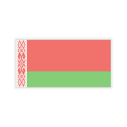 Flag of Belarus WFB 2000 (Belarus) STICKER Vinyl Kiss-Cut Decal