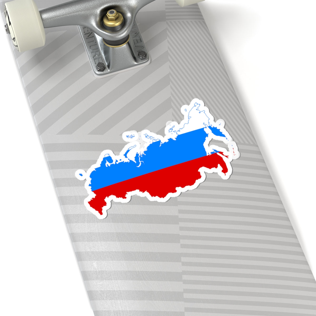 Flag map of Russia 1991-1993 (Russia) STICKER Vinyl Kiss-Cut Decal