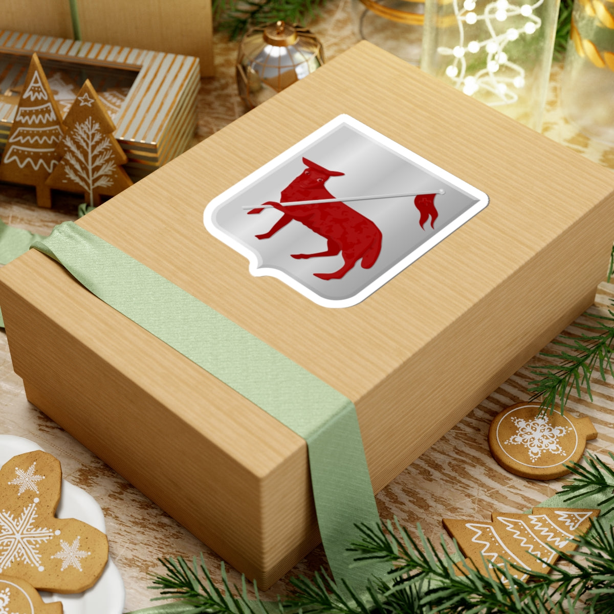 Achttienhoven wapen (Netherlands) (Coat of Arms) STICKER Vinyl Kiss-Cut Decal