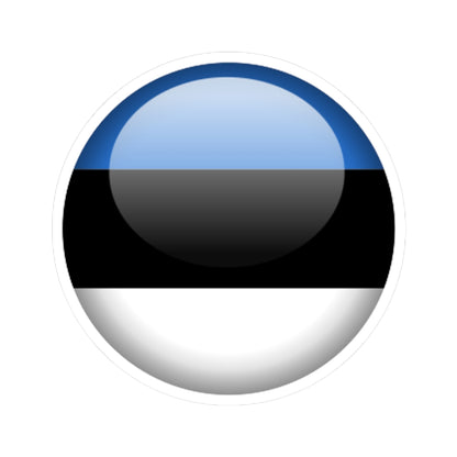 Flag orb Estonia (Estonia) STICKER Vinyl Kiss-Cut Decal