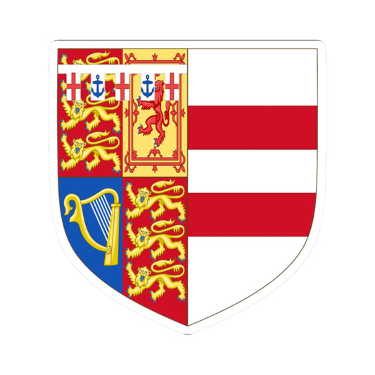 Arms of Marie Christine von Reibnitz Princess Michael of Kent (United Kingdom) (Coat of Arms) STICKER Vinyl Kiss-Cut Decal