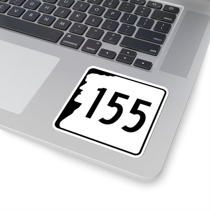 NH Route 155 (New Hampshire) (Road Sign) STICKER Vinyl Kiss-Cut Decal
