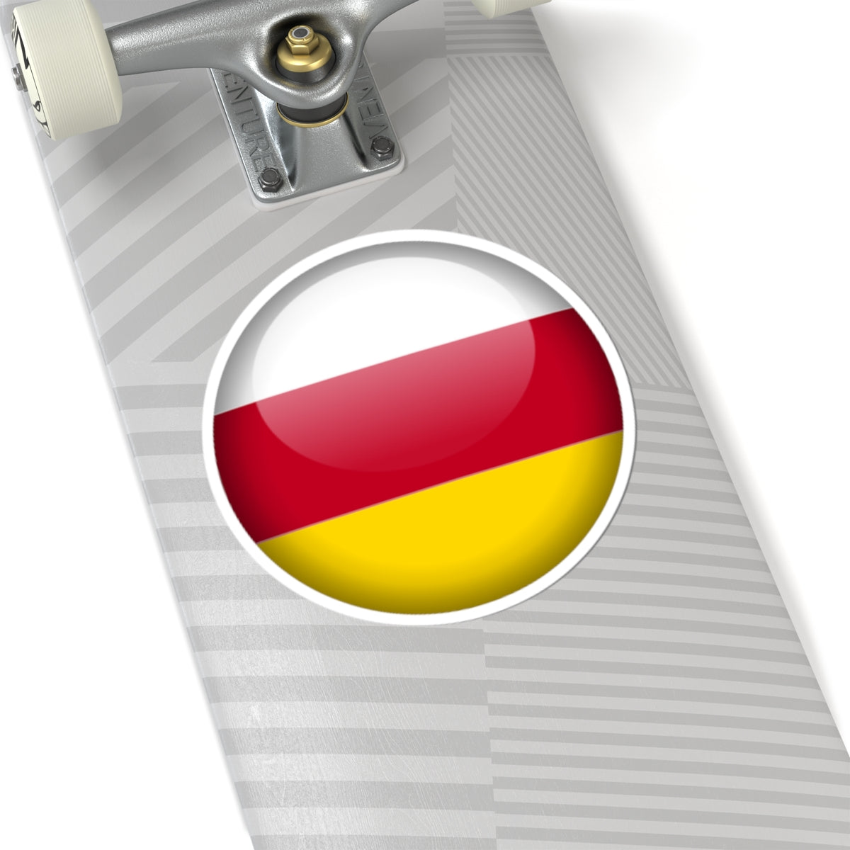 Flag orb North Ossetia (Russia) STICKER Vinyl Kiss-Cut Decal