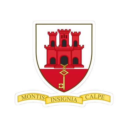 Badge of Gibraltar (Spain) (Coat of Arms) STICKER Vinyl Kiss-Cut Decal