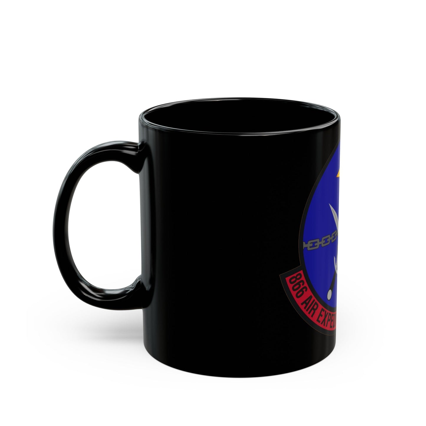 866th Air Expeditionary Squadron (U.S. Air Force) Black Coffee Mug-The Sticker Space