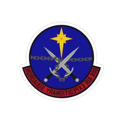 866th Air Expeditionary Squadron (U.S. Air Force) REVERSE PRINT Transparent Die-Cut STICKER 3 Inch Die-Cut Transparent - The Sticker Space