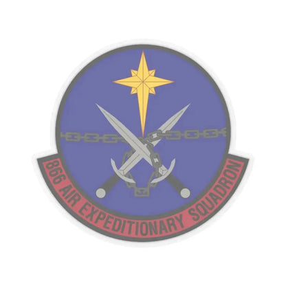 866th Air Expeditionary Squadron (U.S. Air Force) STICKER Vinyl Kiss-Cut Decal 2 Inch Transparent - The Sticker Space