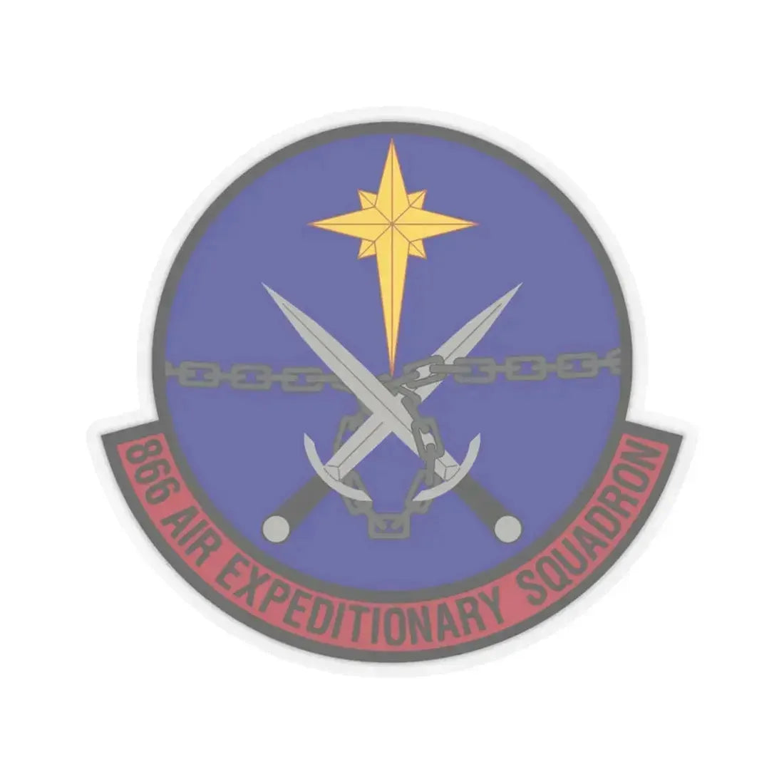 866th Air Expeditionary Squadron (U.S. Air Force) STICKER Vinyl Kiss-Cut Decal 6 Inch Transparent - The Sticker Space