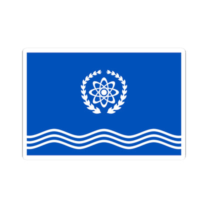 Flag of Obninsk Kaluga oblast (Russia) STICKER Vinyl Kiss-Cut Decal