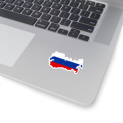 Flag-map of the Russian Empire (Russia) STICKER Vinyl Kiss-Cut Decal