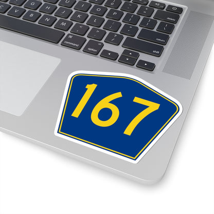 PR secondary 167 (Puerto Rico) (Road Sign) STICKER Vinyl Kiss-Cut Decal