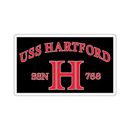 USS Hartford SSN 768 Flag (U.S. Navy) STICKER Vinyl Kiss-Cut Decal