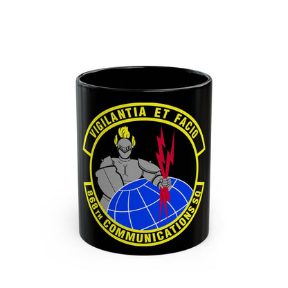 868th Communications Squadron (U.S. Air Force) Black Coffee Mug-11oz-The Sticker Space