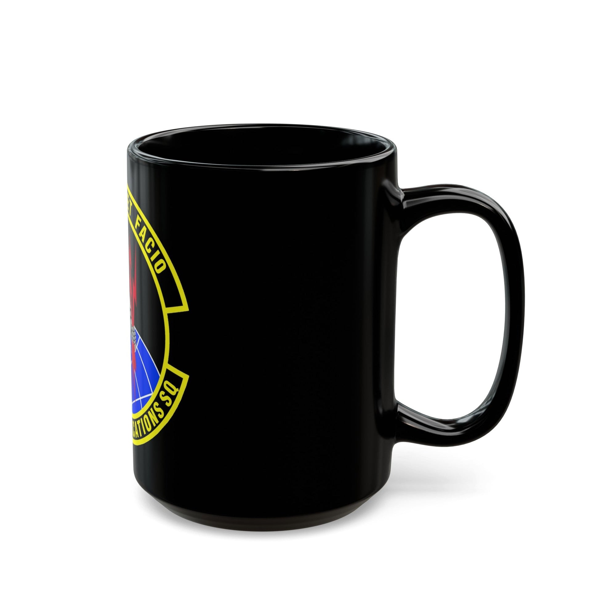 868th Communications Squadron (U.S. Air Force) Black Coffee Mug-The Sticker Space