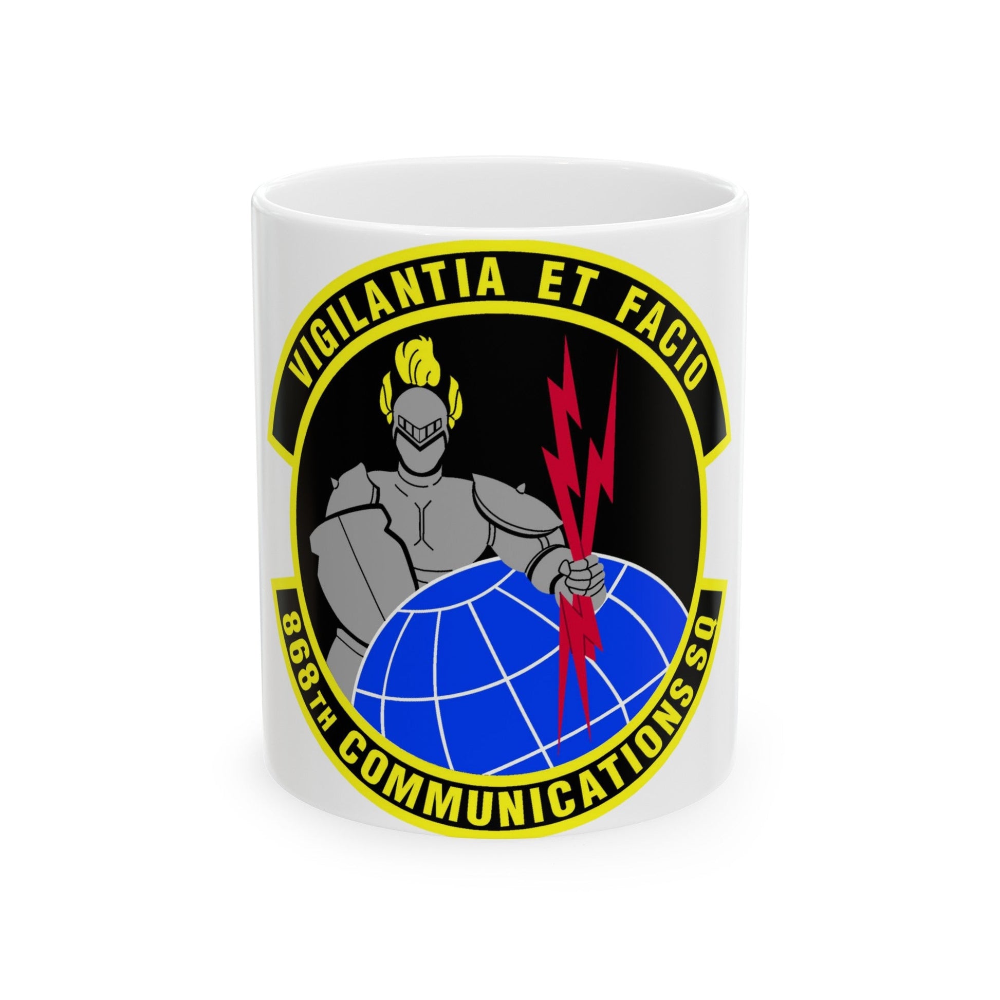 868th Communications Squadron (U.S. Air Force) White Coffee Mug-11oz-The Sticker Space