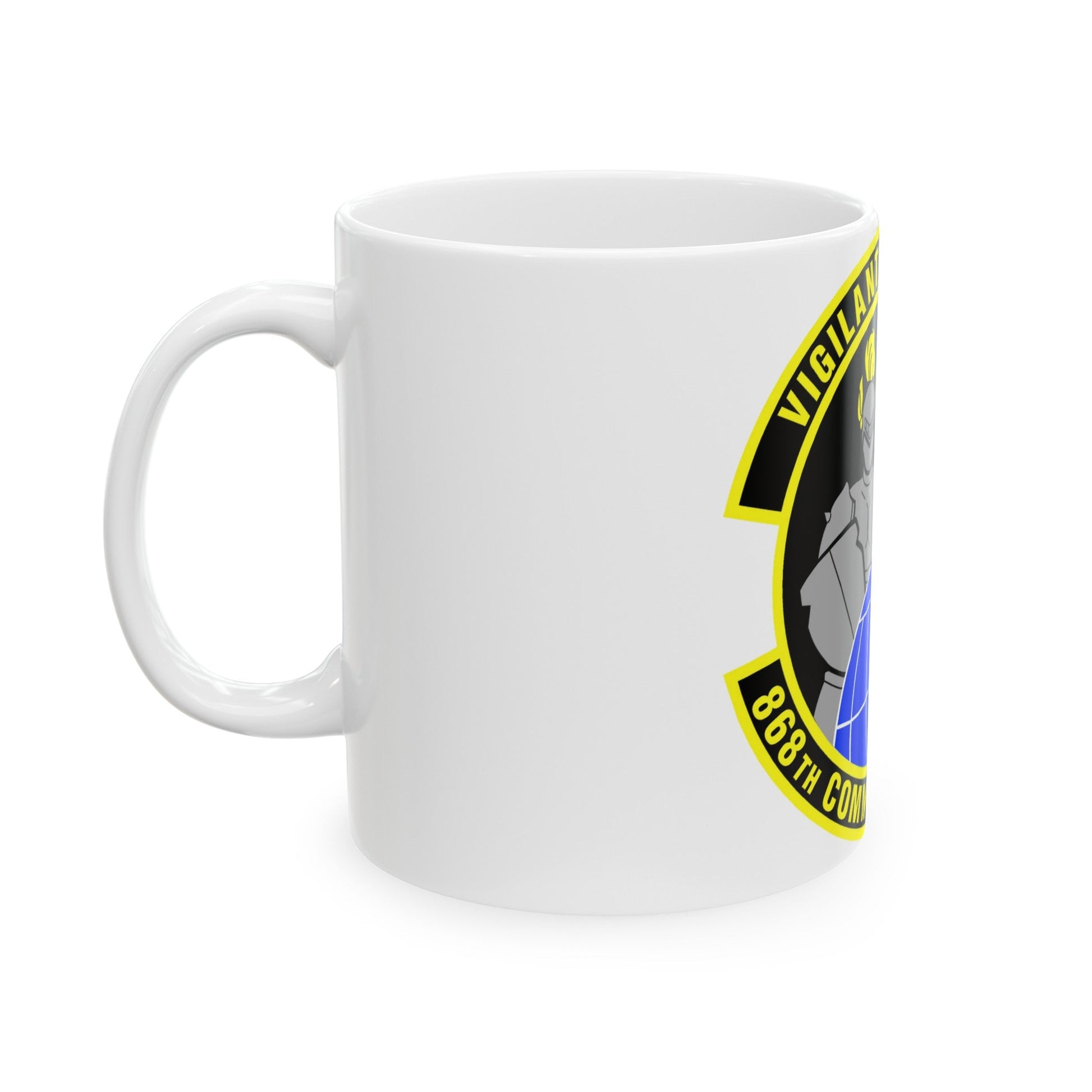 868th Communications Squadron (U.S. Air Force) White Coffee Mug-The Sticker Space