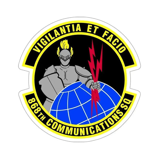 868th Communications Squadron (U.S. Air Force) STICKER Vinyl Die-Cut Decal 6 Inch - The Sticker Space