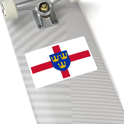 Flag of East Anglia (England) STICKER Vinyl Kiss-Cut Decal