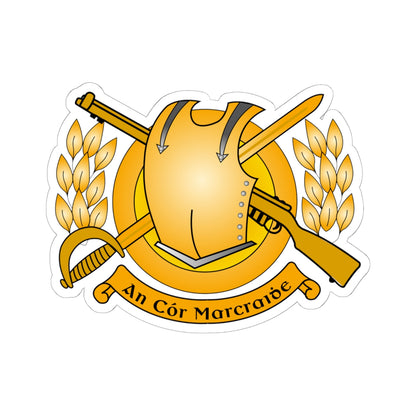 Badge of the Irish Cavalry Corps (Ireland) (Coat of Arms) STICKER Vinyl Kiss-Cut Decal