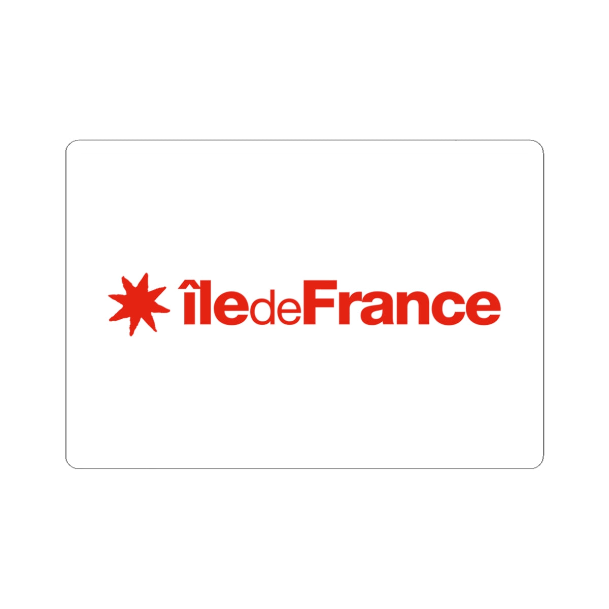 Flag of the Ile-de-France Region (France) STICKER Vinyl Kiss-Cut Decal