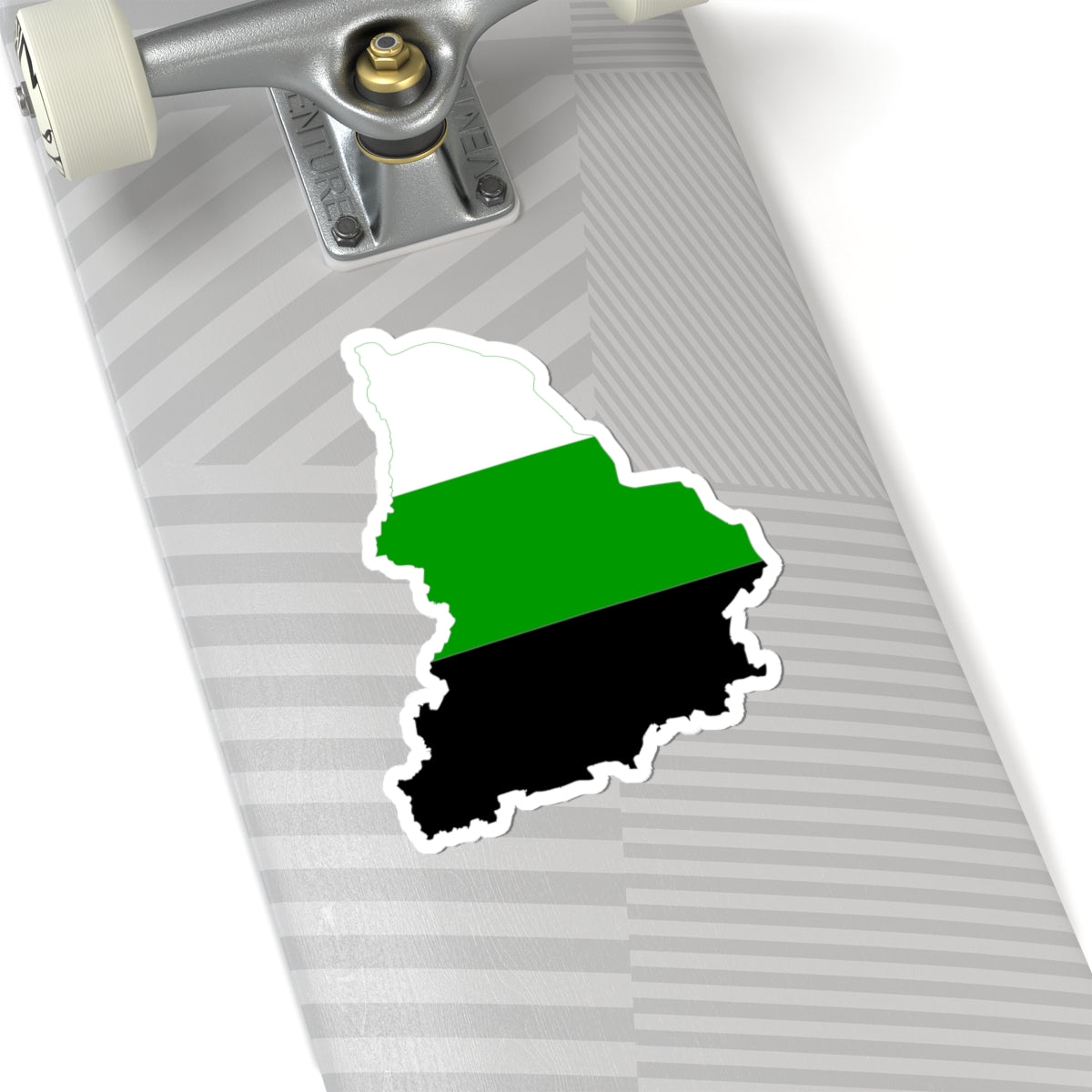 Flag-map of the Ural Republic (Russia) STICKER Vinyl Kiss-Cut Decal