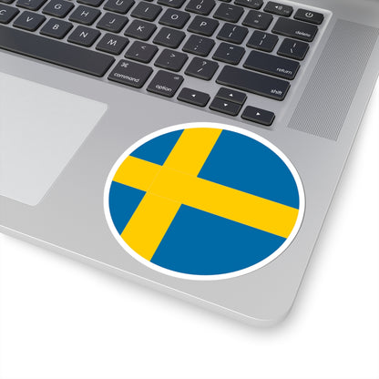 Sweden flag orb icon (Sweden) STICKER Vinyl Kiss-Cut Decal