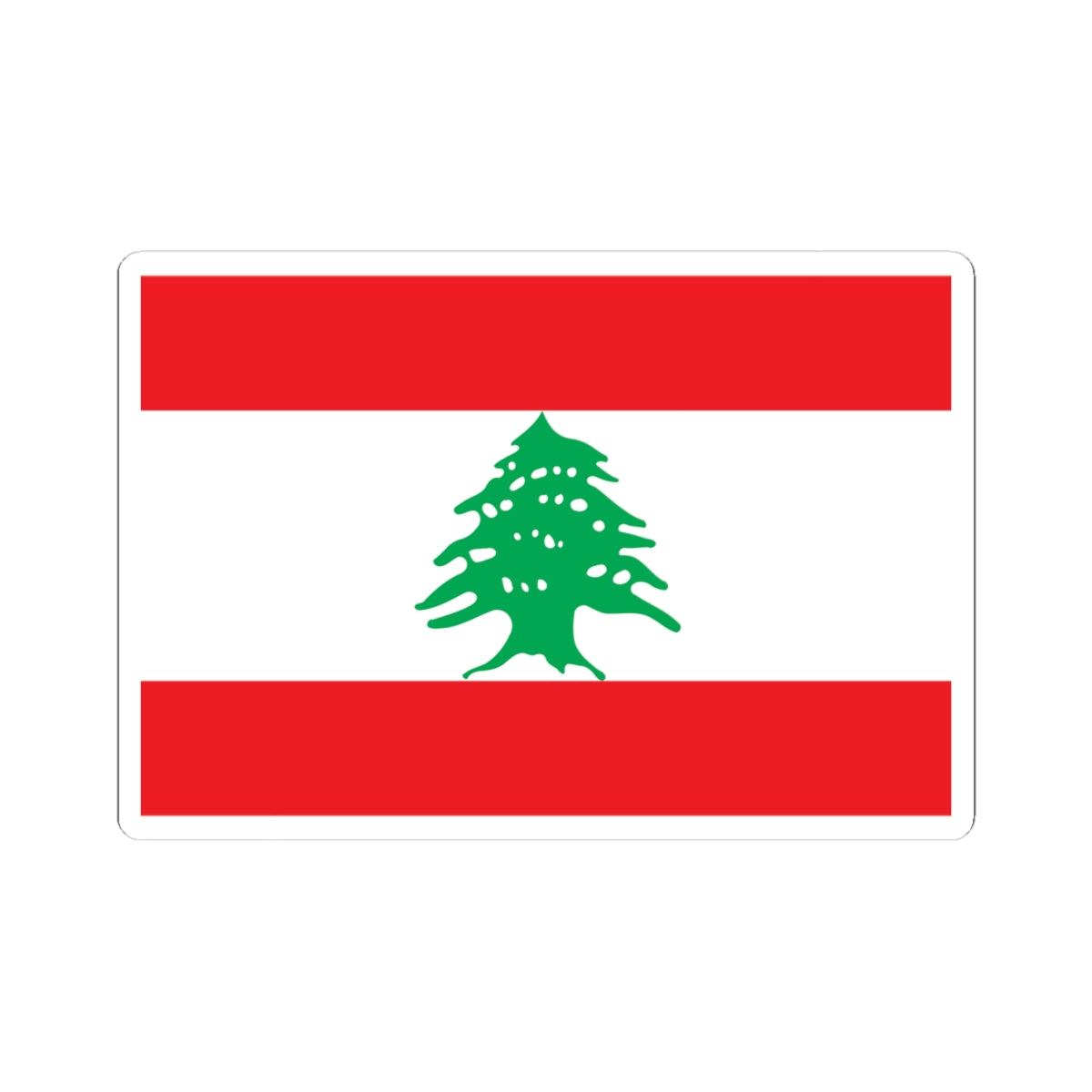 Flag of Lebanon WFB (Lebanon) STICKER Vinyl Kiss-Cut Decal
